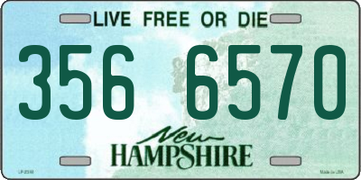 NH license plate 3566570