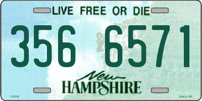 NH license plate 3566571