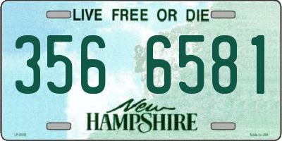 NH license plate 3566581