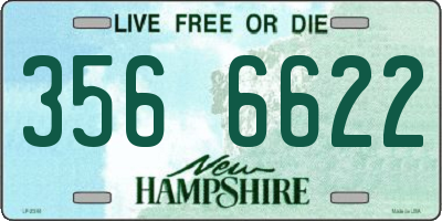 NH license plate 3566622