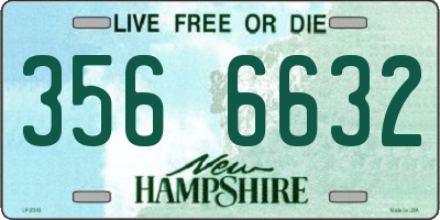 NH license plate 3566632