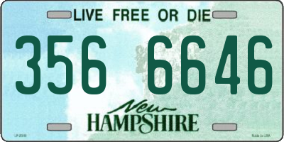 NH license plate 3566646
