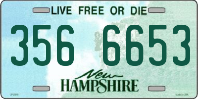 NH license plate 3566653