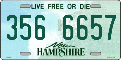 NH license plate 3566657
