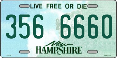 NH license plate 3566660