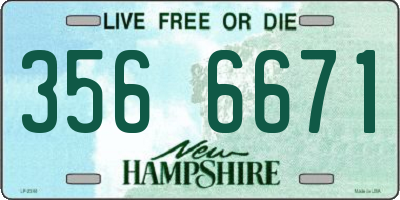 NH license plate 3566671