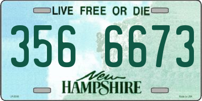 NH license plate 3566673