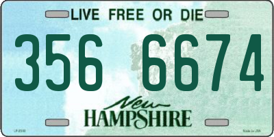 NH license plate 3566674