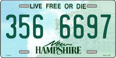 NH license plate 3566697