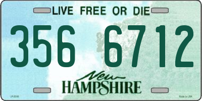 NH license plate 3566712