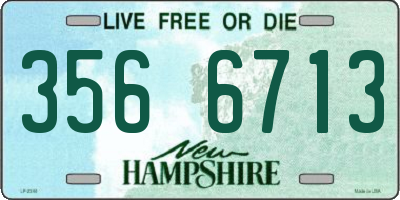 NH license plate 3566713