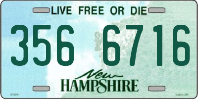 NH license plate 3566716