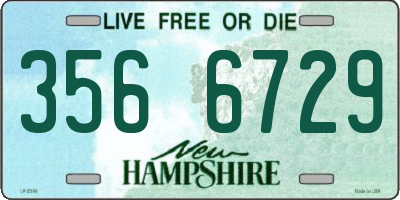 NH license plate 3566729