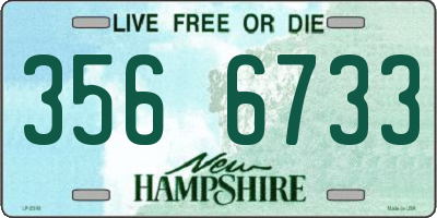NH license plate 3566733