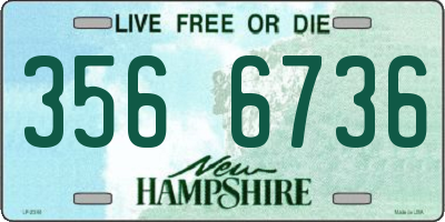 NH license plate 3566736