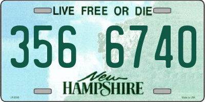 NH license plate 3566740
