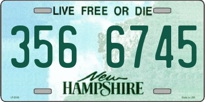 NH license plate 3566745