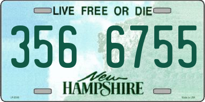 NH license plate 3566755