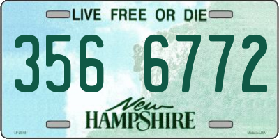 NH license plate 3566772