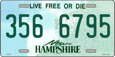 NH license plate 3566795