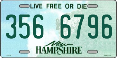 NH license plate 3566796