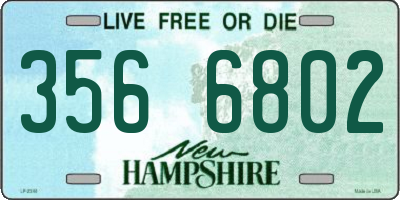 NH license plate 3566802