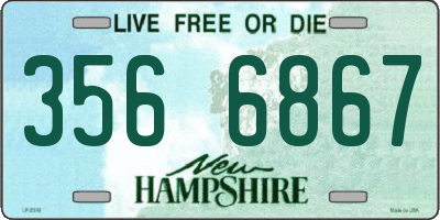 NH license plate 3566867