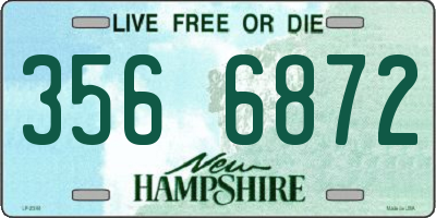 NH license plate 3566872