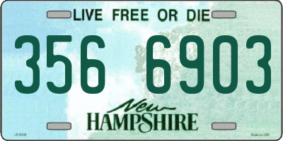 NH license plate 3566903