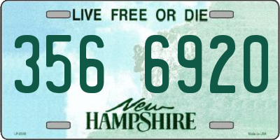 NH license plate 3566920