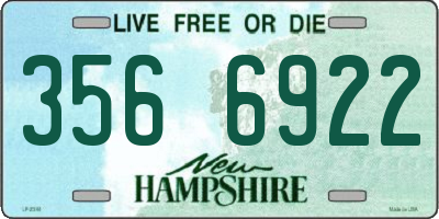 NH license plate 3566922