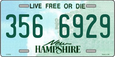 NH license plate 3566929