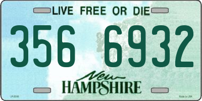 NH license plate 3566932