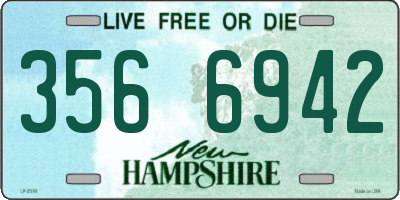 NH license plate 3566942