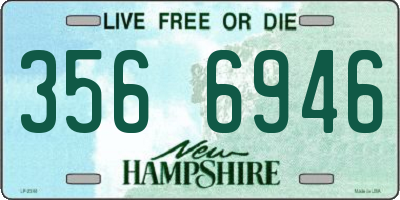 NH license plate 3566946
