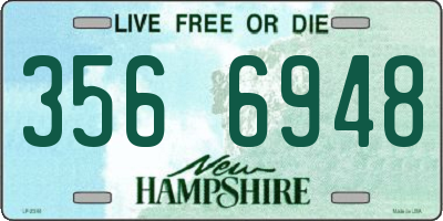 NH license plate 3566948