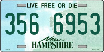 NH license plate 3566953