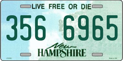 NH license plate 3566965