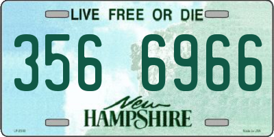 NH license plate 3566966