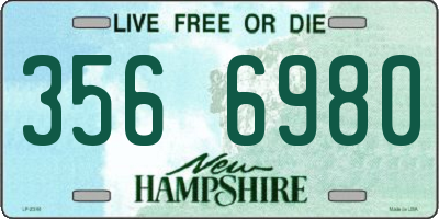 NH license plate 3566980