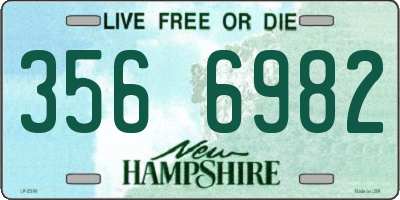 NH license plate 3566982