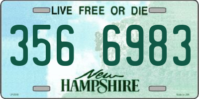NH license plate 3566983