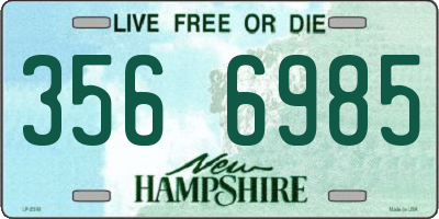 NH license plate 3566985