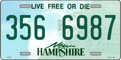 NH license plate 3566987