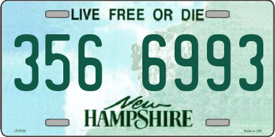 NH license plate 3566993