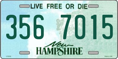 NH license plate 3567015