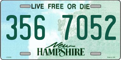 NH license plate 3567052