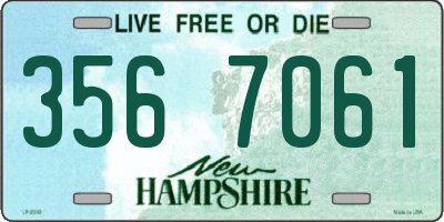 NH license plate 3567061