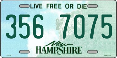 NH license plate 3567075
