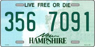NH license plate 3567091